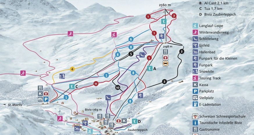 Information about the ski resort Bivio