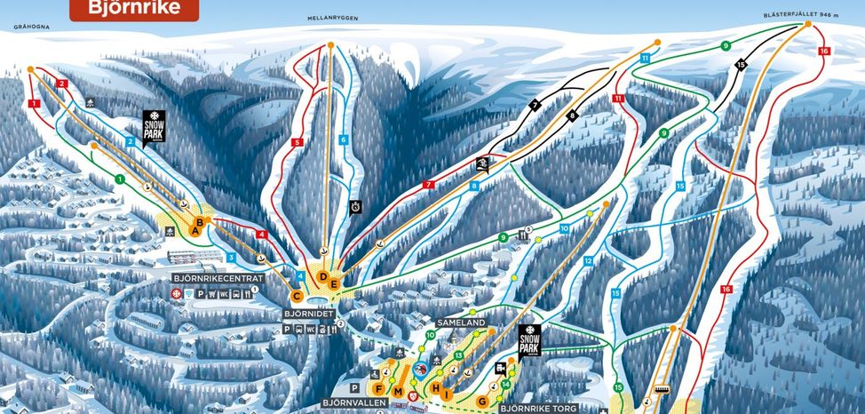 Information about the ski resort Björnrike