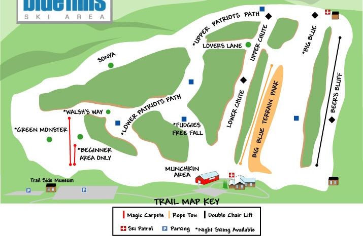 Information about the ski resort Blue Hills Ski Area