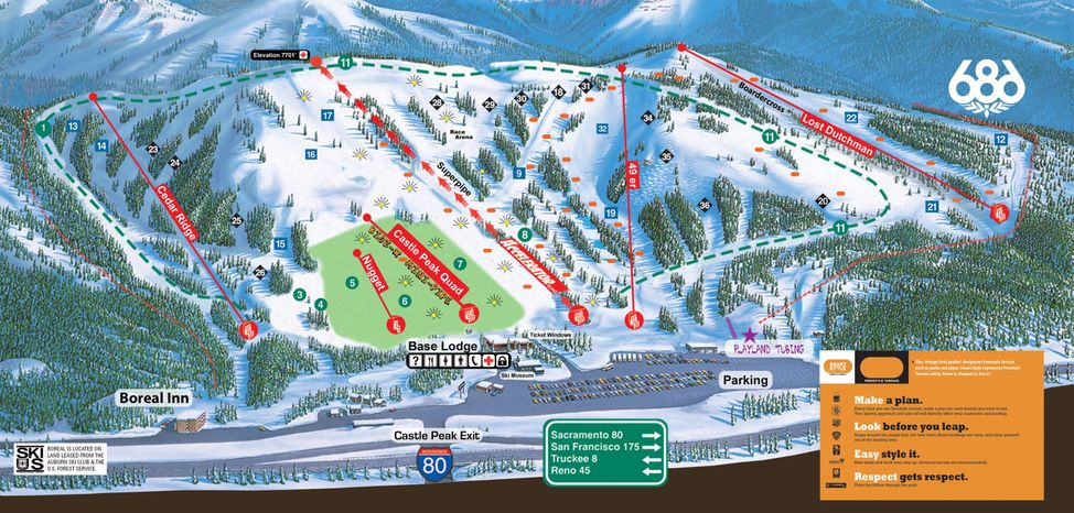 Information about the ski resort Boreal Mountain Resort
