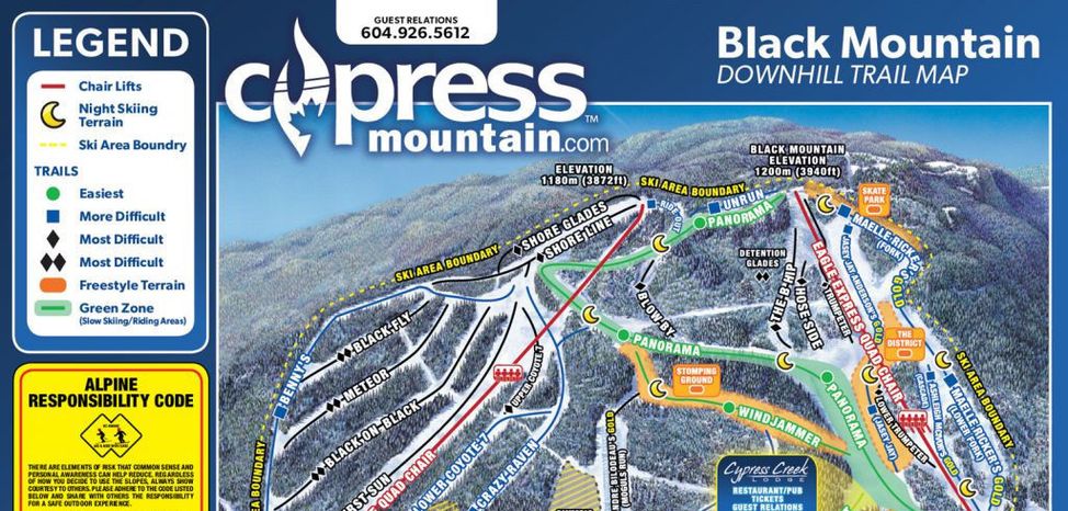 Trail Map Black Mountain