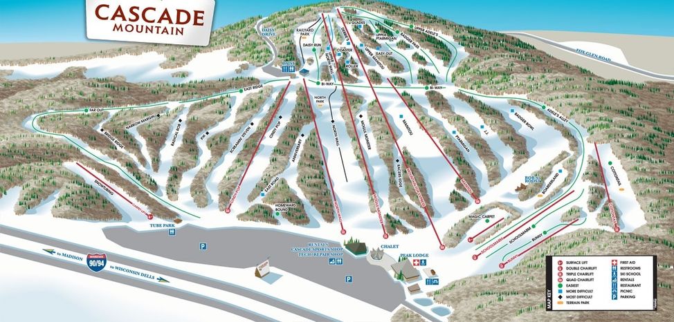 Information about the ski resort Cascade Mountain