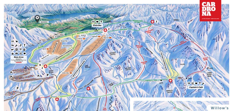 Information about the ski resort Cardrona