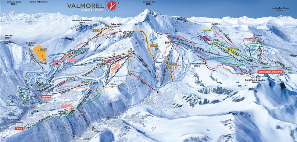 Information about the ski resort Valmorel (Le Grand Domaine)