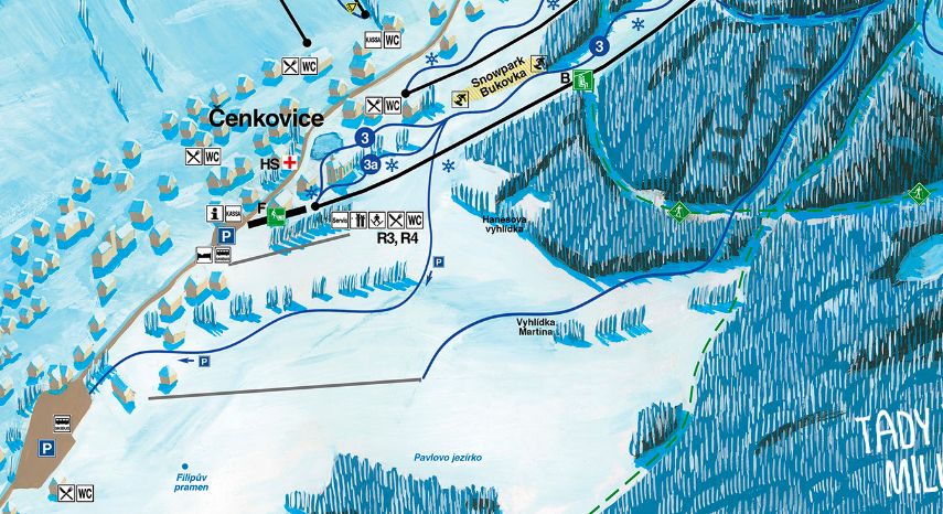 Information about the ski resort Cenkovice