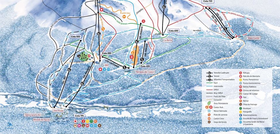Slope map cerro castor