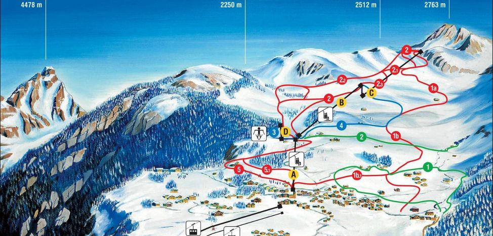 Information about the ski resort Chamois