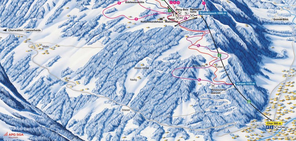 Information about the ski resort Chur Brambrüesch