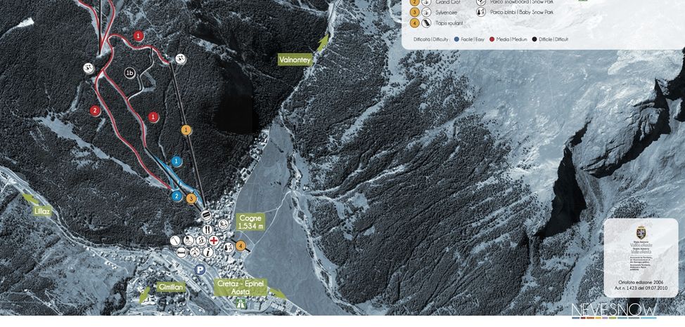 Information about the ski resort Cogne Gran Paradiso