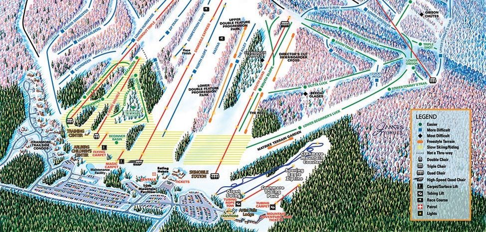 Information about the ski resort Cranmore Mountain Resort