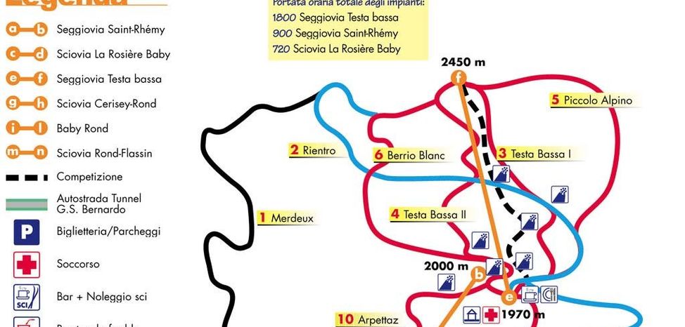 Information about the ski resort Crevacol Saint Rhemy en Bosses