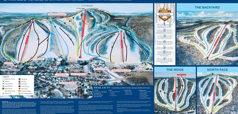 Information about the ski resort Crystal Mountain