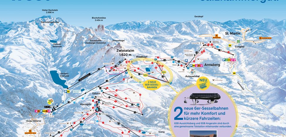 Information about the ski resort Dachstein West
