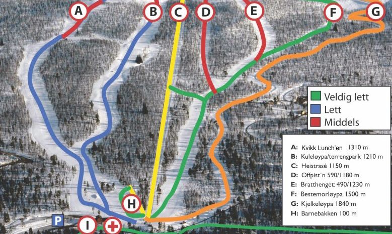Information about the ski resort Dagali