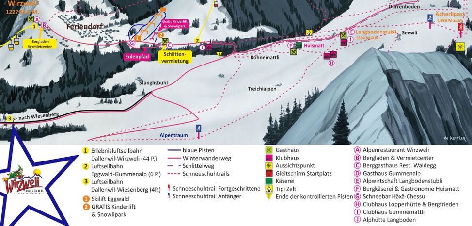 Information about the ski resort Dallenwil Wirzweli