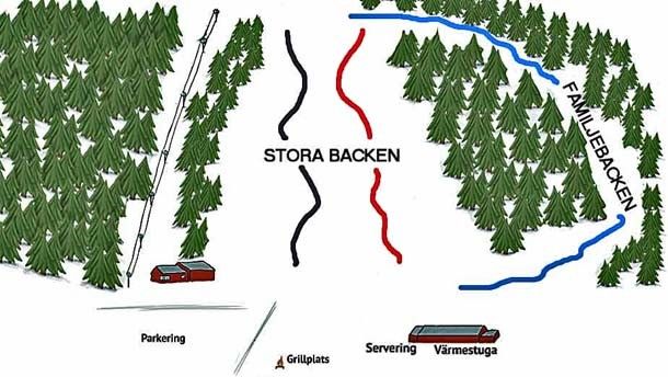 Information about the ski resort Damshöjden