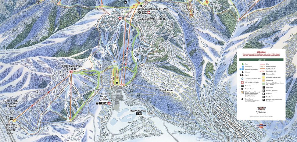 Information about the ski resort Deer Valley