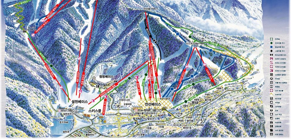 Information about the ski resort Deogyusan Ski Resort (Muju Resort)
