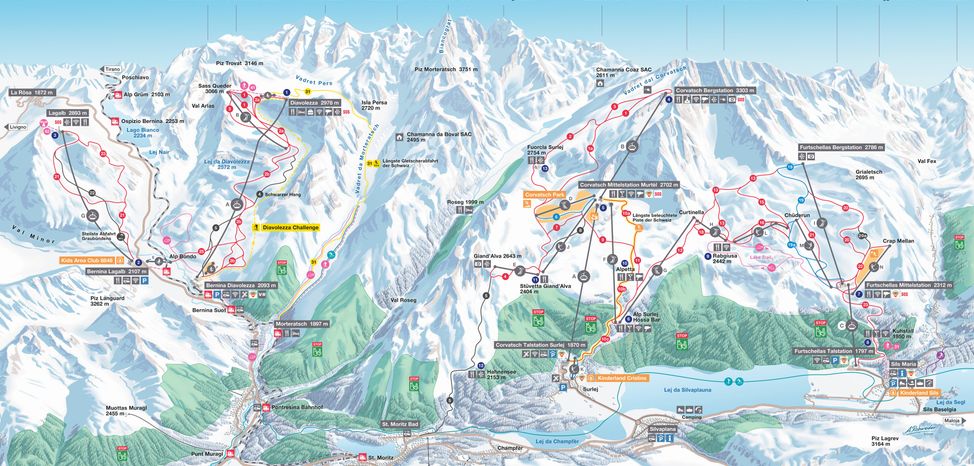 Information about the ski resort Diavolezza Lagalb