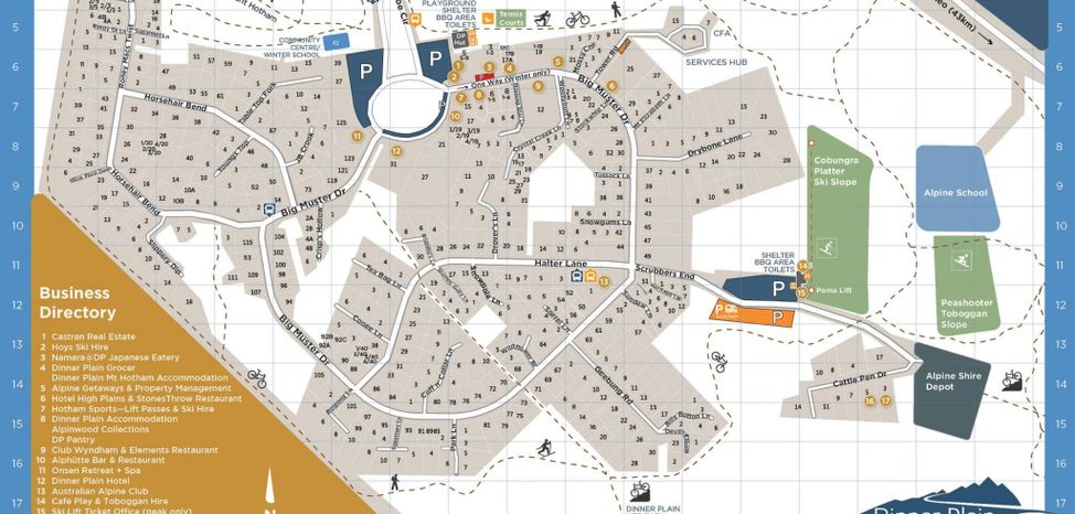 Slope Map Dinner Plain