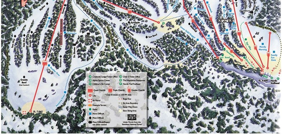 Information about the ski resort Dodge Ridge