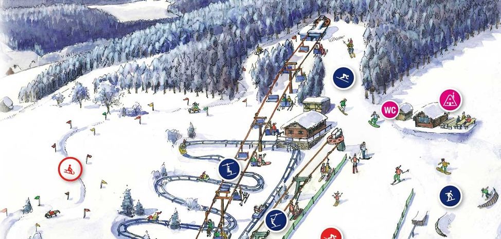 Trail map SkiArena Eibenstock