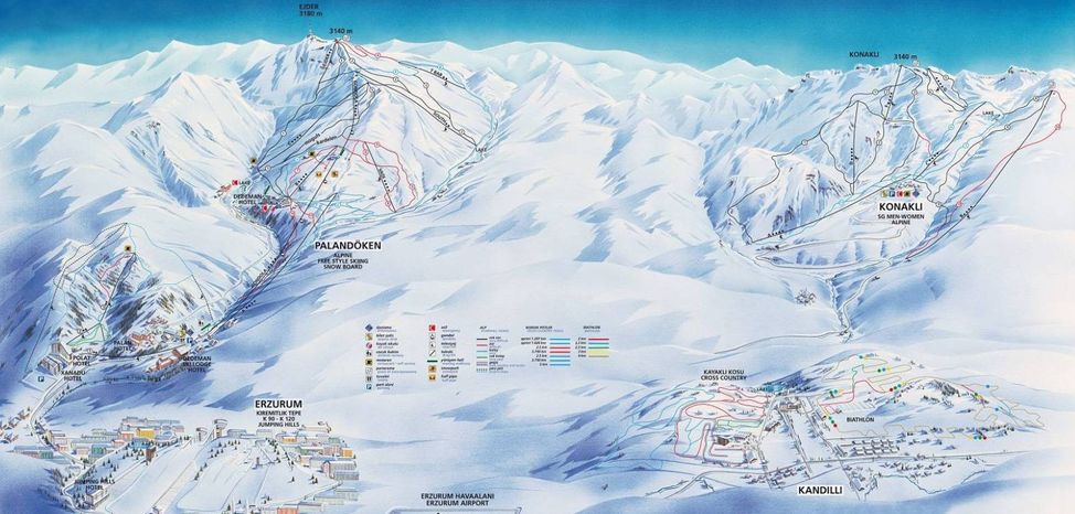Information about the ski resort Ejder 3200 World Ski Center