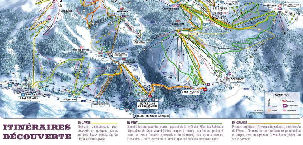 Information about the ski resort Espace Diamant