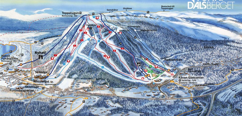 Information about the ski resort Funäsdalsberget