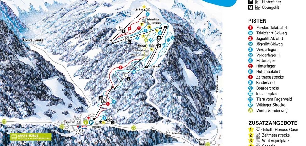 Information about the ski resort Fageralm