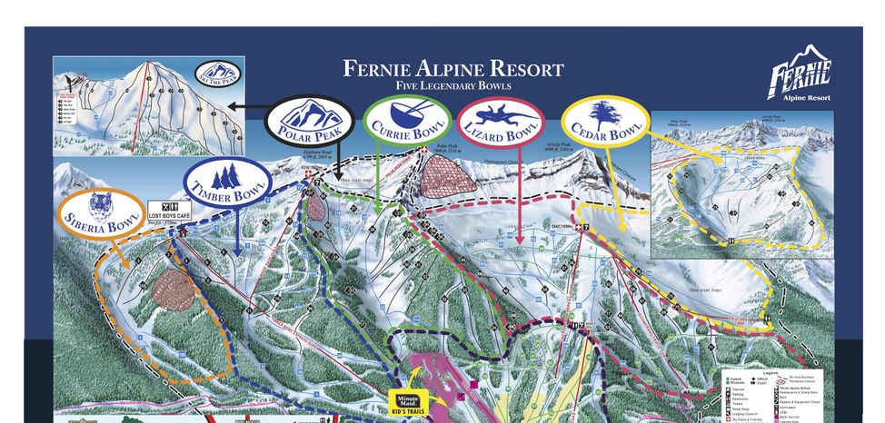 Information about the ski resort Fernie Alpine Resort