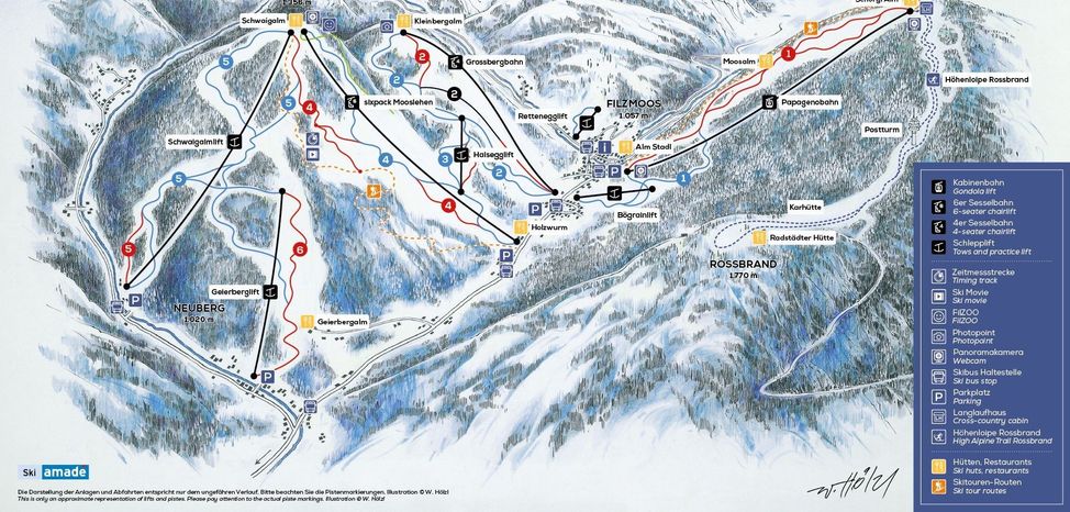 Information about the ski resort Filzmoos