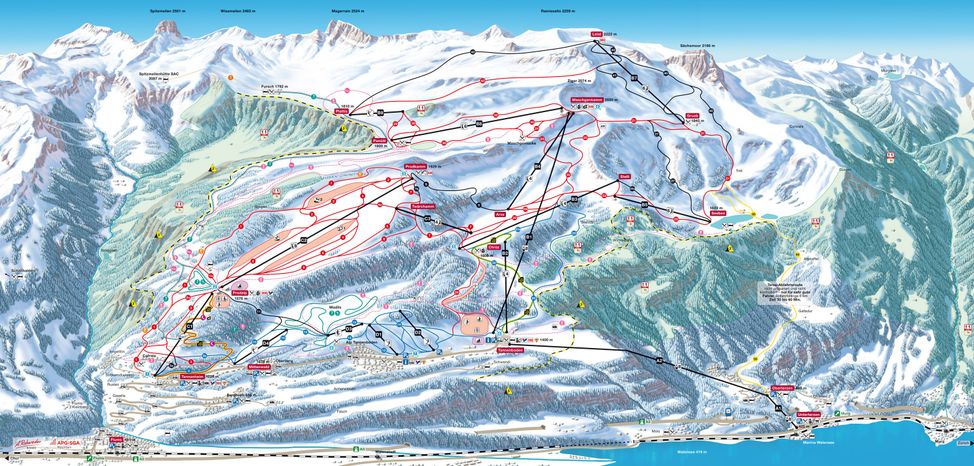 Information about the ski resort Flumserberg