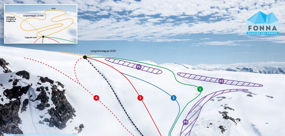 Information about the ski resort Fonna Glacier Ski Resort