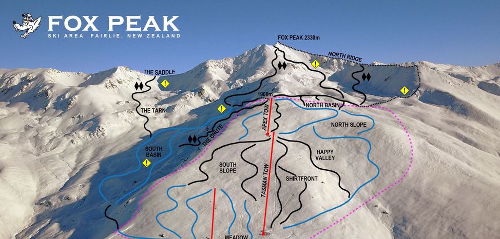 Trail Map Fox Peak Ski Area