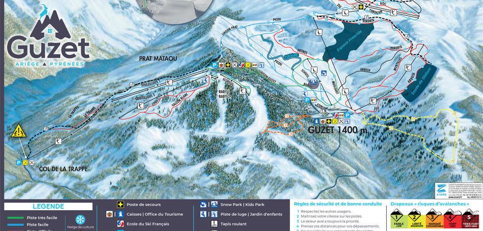 Information about the ski resort Guzet