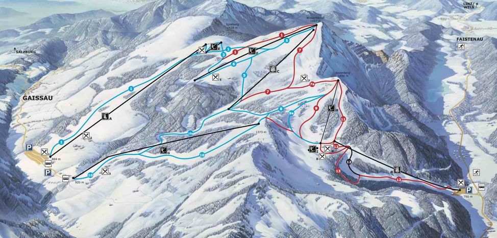 Information about the ski resort Gaissau – Hintersee
