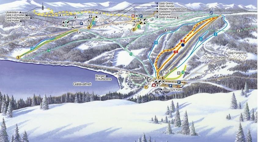 Information about the ski resort Gala