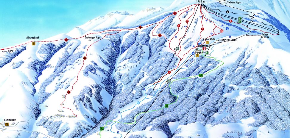 Information about the ski resort Laterns Gapfohl