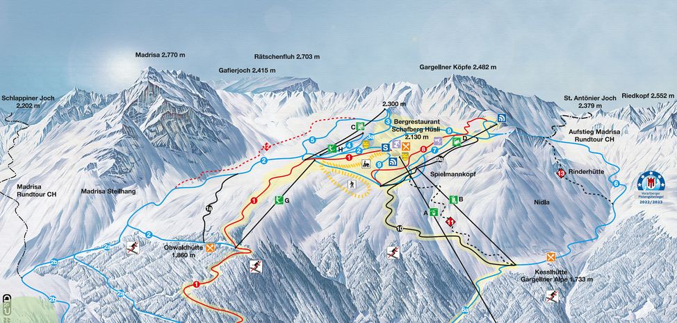 Information about the ski resort Gargellen