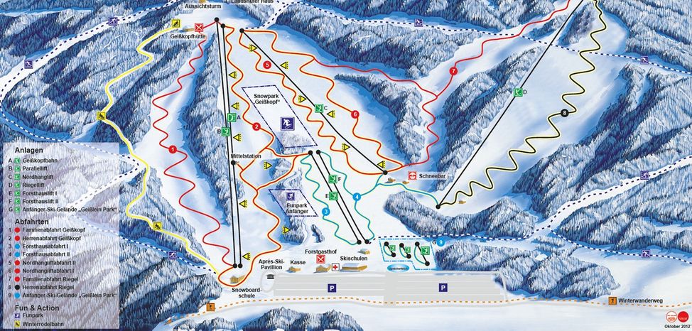Information about the ski resort Geisskopf