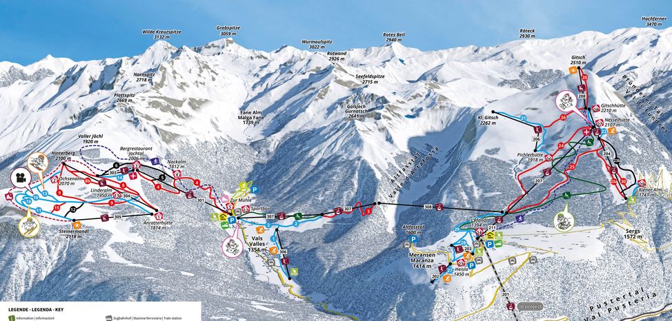 Information about the ski resort Gitschberg Jochtal