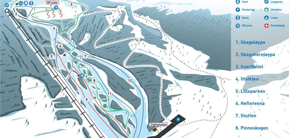 Information about the ski resort Golsfjellet