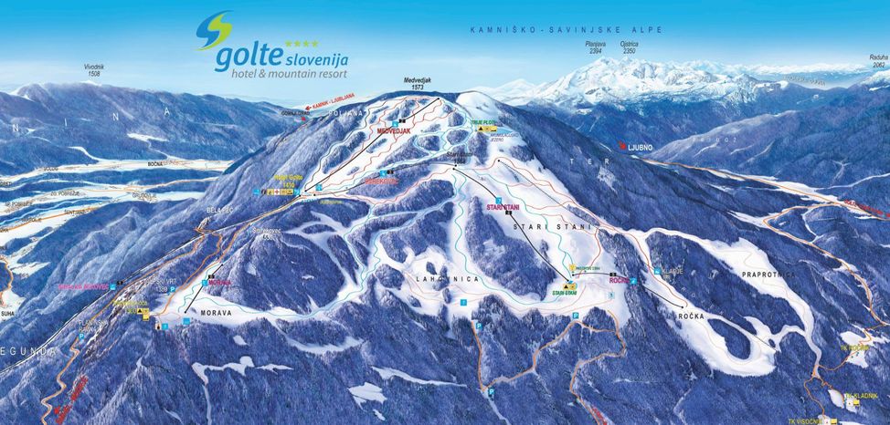Information about the ski resort Golte