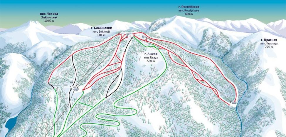 Information about the ski resort Gorny Vozdukh