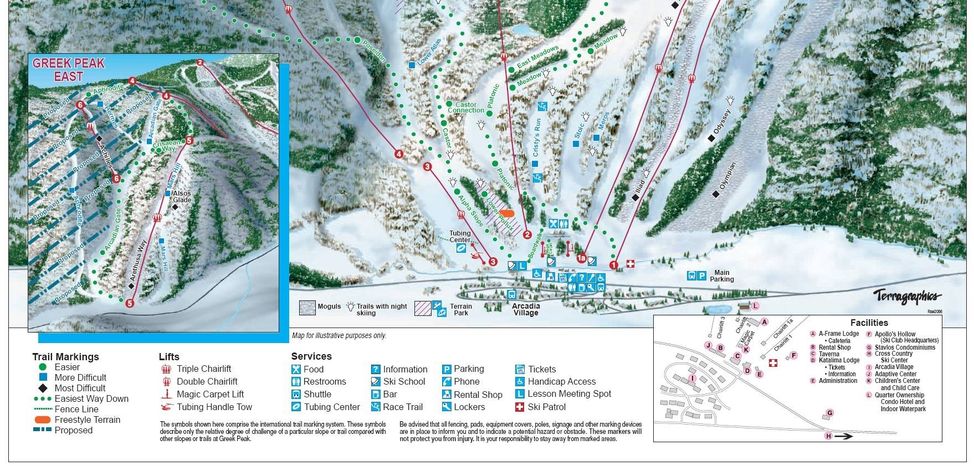 Information about the ski resort Greek Peak Ski Resort