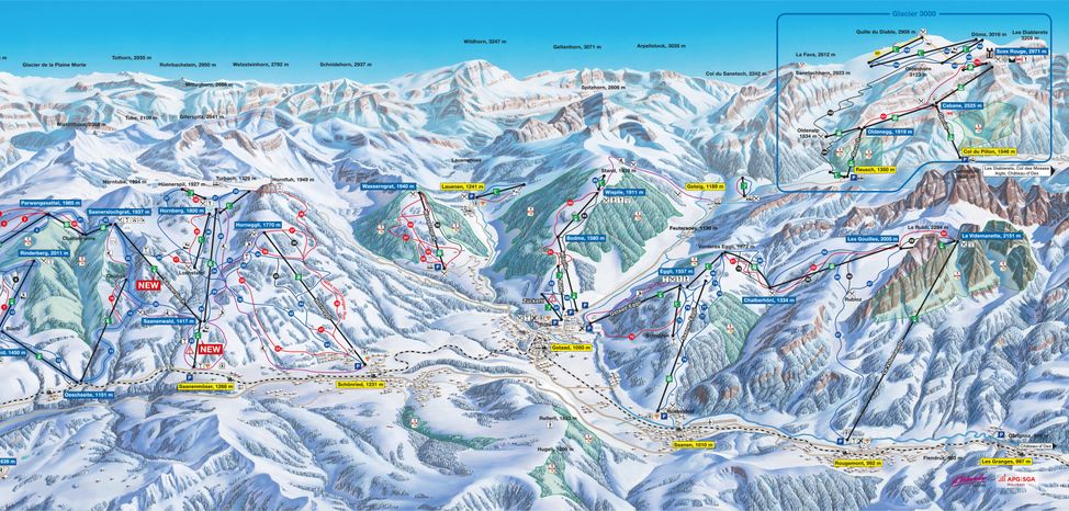 Information about the ski resort Gstaad Mountain Rides
