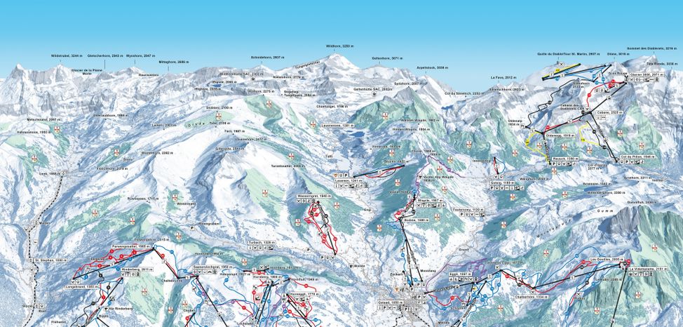 Information about the ski resort Gstaad Mountain Rides