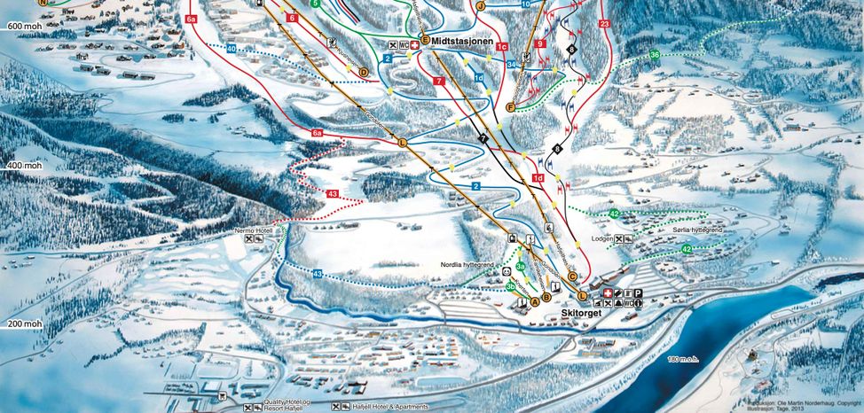 Information about the ski resort Hafjell