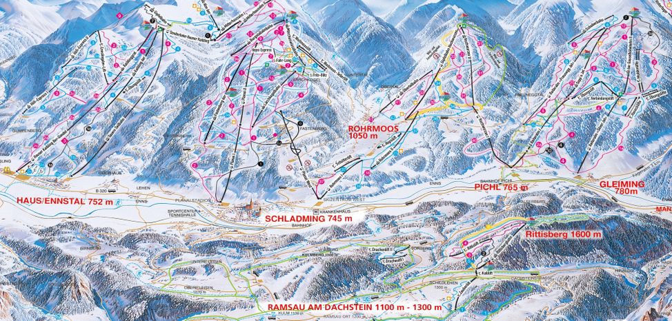Information about the ski resort Hauser Kaibling